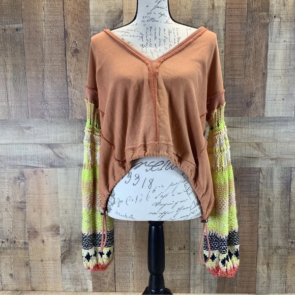 Free People Reminiscent Sweater In Terracotta Pullover Knit Crochet Boho
Size S - Picture 7 of 14